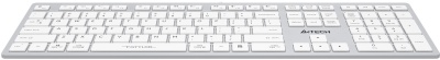 Клавиатура A4Tech FX50 белый USB slim Multimedia (FX50 WHITE) кабель 1.5м