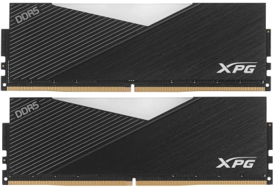Память DDR5 2x32GB 6400MHz A-Data AX5U6400C3232G-DCLARBK XPG Lancer RGB RTL Gaming PC5-51200 CL32 DIMM UDIMM 288-pin 1.35В kit dual rank с радиатором Ret