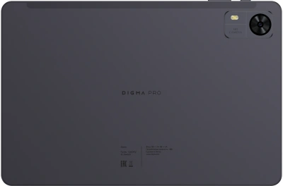 Планшет Digma Pro Zoom T606 (1.8) 8C RAM8Gb ROM256Gb 10.1" IPS 1920x1200 4G Android 14 темно-серый 13Mpix 5Mpix BT WiFi microSD 1Tb 7000mAh 24hr 298hrs