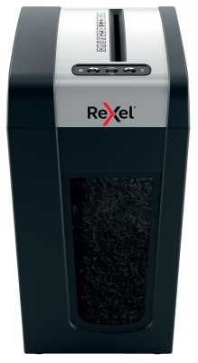 Шредер Rexel Secure MC6-SL черный (секр.P-5) перекрестный 6лист. 18лтр. скрепки скобы