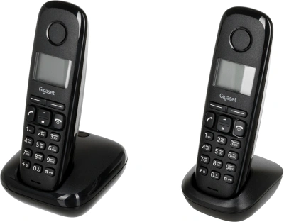 Р/Телефон Dect Gigaset A170 DUO черный (труб. в компл.:2шт) АОН