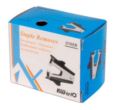 Антистеплер Kw-Trio 0508Bblck N10 24/6 26/6 черный металл/пластик