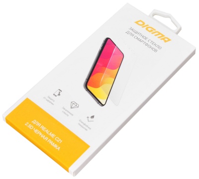Защитное стекло для экрана Digma DGG2RMC21A для Realme C21 2.5D 1шт.