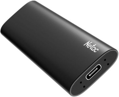 Накопитель SSD Netac USB-C 128GB NT01ZSLIM-128G-32BK Z Slim черный