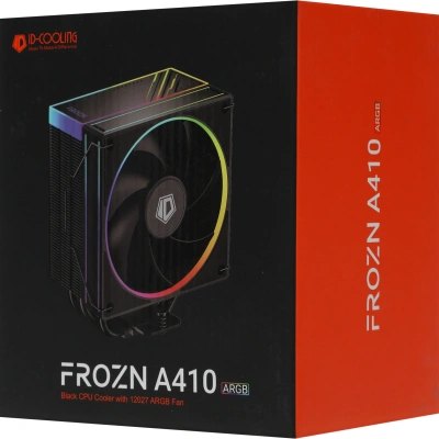 Устройство охлаждения(кулер) ID-Cooling Frozn A410 ARGB Soc-AM5/AM4/1200/1700/1851 черный 4-pin 29.9dB Al+Cu 220W 730gr Ret (FROZN A410 ARGB)