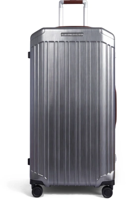 Чемодан Piquadro PQ-LM BV5213PQLM/NCU 42x37x80см 102л. 5.6кг. поликарбонат/натур.кожа серебристый