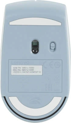 Мышь Lenovo 300 Wireless Compact светло-голубой оптическая 1000dpi беспров. USB 2but (GY51L15679)