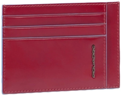 Чехол для кредитных карт Piquadro Blue Square PP2762B2R/R красный натур.кожа