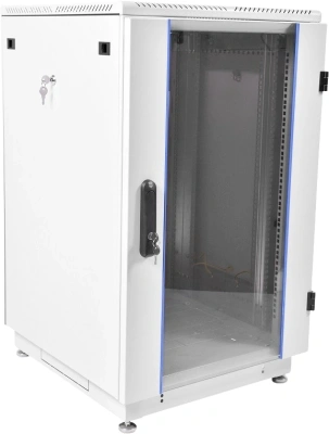 Шкаф коммутационный ЦМО (ШТК-М-30.6.8-1ААА) напольный 30U 600x800мм пер.дв.стекл 2 бок.пан. задн.дв.стал.лист направл.под закл.гайки 400кг серый 655мм 84.8кг 180град. 1515мм IP20 металл