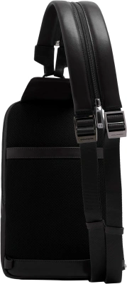 Рюкзак слинг мужской Piquadro Victor CA7174W143/N черный натур.кожа