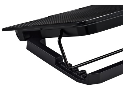 Подставка для ноутбука Buro BU-LCP156-B214H 15.6" 355x255x30мм 2xUSB 2x 140ммFAN 900г металлическая сетка/пластик черный