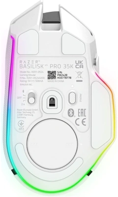 Мышь Razer Basilisk V3 Pro 35K белый оптическая 35000dpi беспров. BT/Radio USB-C/BT 11but (RZ01-05240200-R3G1)
