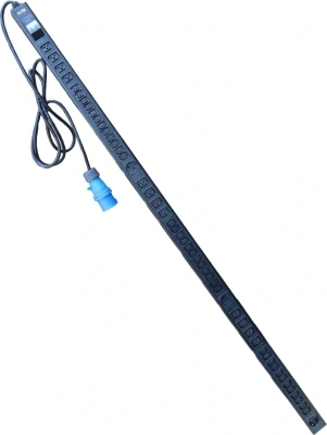 Блок распределения питания Lanmaster TWT-PDV-12X36X3S-32A верт.размещ. 12xC19 36xC13 3xSchuko базовые 32A IEC 60309 3м