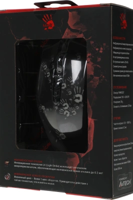 Мышь A4Tech Bloody A60A черный оптическая 6200dpi USB 8but (A60 ACTIVATED)