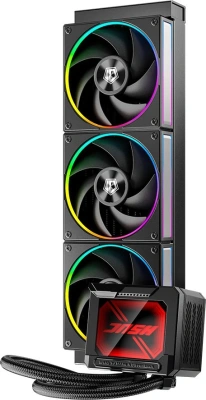 Система водяного охлаждения ID-Cooling DL360 Max ARGB Soc-AM5/AM4/1200/1700/1851 черный 4-pin 14-31.2dB Al LCD 350W Ret