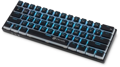 Клавиатура Оклик K763W механическая черный USB беспроводная BT/Radio Multimedia for gamer LED (1920548) кабель 1.5м