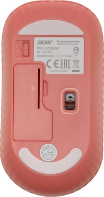 Клавиатура + мышь Acer OCC205 клав:розовый/бежевый мышь:розовый/бежевый USB беспроводная slim Multimedia (ZL.ACCEE.00F)