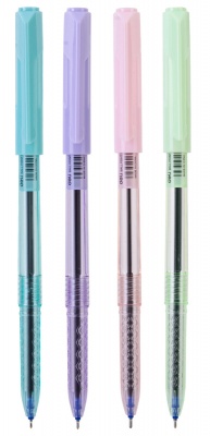 Набор ручек шариков. Deli Arrow EQ03032 ассорти d=0.7мм син. черн. (4шт) линия 0.4мм 4цв.