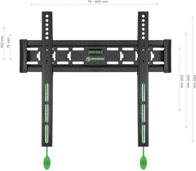 Кронштейн для телевизора Onkron FM5 черный 35"-65" макс.57кг настенный фиксированный