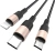 Кабель Hoco X26 Xpress one 80275 USB (m)-Lightning (m)/USB Type-C (m)/micro USB (m) 1м черный/золотистый