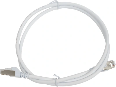 Патч-корд Lanmaster LAN-PC45/S5E-1.0-WH FTP RJ-45 вил.-вилка RJ-45 кат.5E 1м белый LSZH (уп.:1шт)