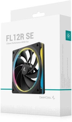 Вентилятор для корпуса Deepcool FL12R SE Reverse ARGB 120х120x25 черный 4-pin 25.79дБ (R-FL12RSE-BKAPN1-G) Ret