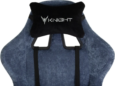 Кресло игровое Knight Terminator синий Light-27 крестов. металл