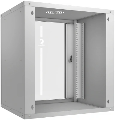 Шкаф коммутационный Cabeus (WSC-05D-12U55/45) настенный 12U 550x450мм пер.дв.стекл 30кг серый 340мм 17кг 220град. 590мм IP20 сталь