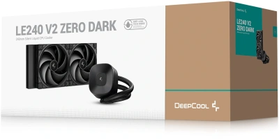 Система водяного охлаждения Deepcool LE240 V2 Zero ARGB Soc-AM5/AM4/1200/1700/1851 черный 4-pin 28.2-31.6dB Al 220W 1266gr Ret (R-LE240ZERO-BKLNMD-G-1)