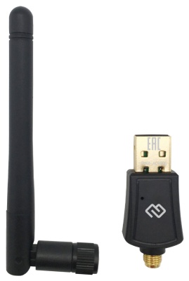 Сетевой адаптер Wi-Fi Digma DWA-AC600E AC600 USB 2.0 (ант.внеш.съем) 1ант.