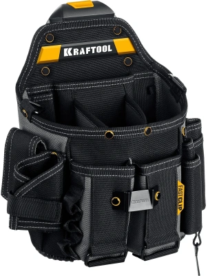 Сумка для инструментов Kraftool KPB-23 23карм. черный/желтый (38766)