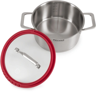 Кастрюля Rondell Verter RDS-2029 2.6л. d=20см (с крышкой) стальной