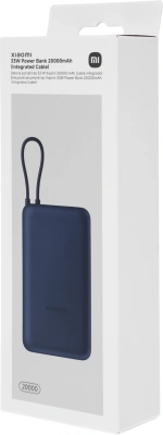 Мобильный аккумулятор Xiaomi BHR8975GL 20000mAh 33W 3A USB-A/USB-C синий