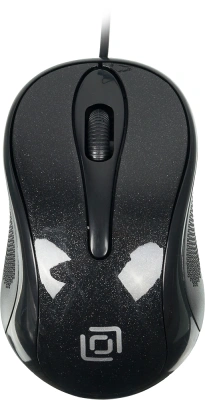 Мышь Оклик 385M черный оптическая 1600dpi USB для ноутбука 3but (1066858)