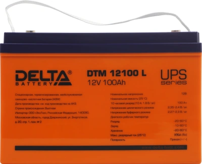 Батарея для ИБП Delta DTM 12100 L 12В 100Ач
