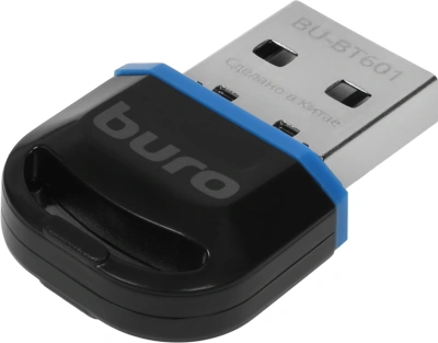 Адаптер USB Buro BU-BT601 BT6.0+EDR+BLE class 2 20м черный