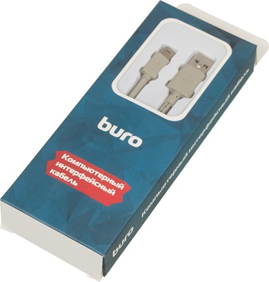 Кабель Buro BHP RET USB_MINI18 USB (m)-mini USB B (m) 1.8м серый