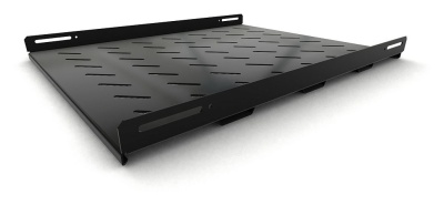 Полка стационарная Hyperline TSH3H-650-RAL9004 1U нагр.:100кг. 19" 650мм черный