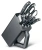 Набор ножей кухон. Victorinox Grand Maitre Cutlery Block 7.7243.6 (7.7243.6) компл.:6предм. с подставкой черный подар.коробка