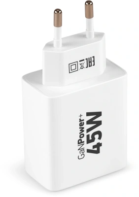 Сетевое зар./устр. Digma Pro DPW4A 45W 3A (PD+QC) USB-C/USB-A универсальное белый (DPW4A5GX11WH)