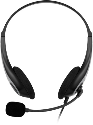 Наушники с микрофоном Оклик HS-M300 черный/серый накладные оголовье (1876323)