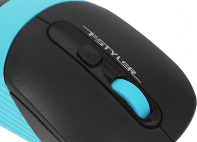 Мышь A4Tech Fstyler FM10 черный/синий оптическая 1600dpi USB 4but (FM10 BLUE)