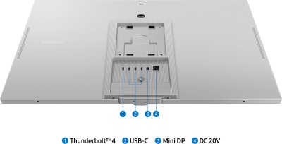 Монитор Samsung 27" ViewFinity S9 S27C902PAI серебристый IPS LED 16:9 M/M Cam полуматовая HAS 600cd 178гр/178гр 5120x2880 60Hz 5K USB 7.4кг