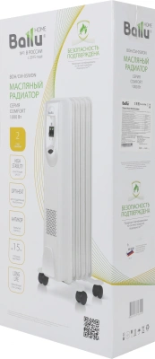 Радиатор масляный Ballu Comfort BOH/CM-05WDN 1000Вт белый/черный
