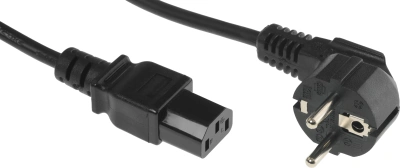 Шнур питания Lanmaster LAN-PP13/SHA-1.5-BK C13-Schuko проводник.:3x0.75мм2 1.5м 220В 10А черный