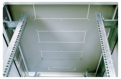 Шкаф коммутационный ЦМО (ШТК-М-42.8.8-1ААА) напольный 42U 800x800мм пер.дв.стекл задн.дв.стал.лист 2 бок.пан. направл.под закл.гайки 1010кг серый 655мм 123.3кг 180град. 2030мм