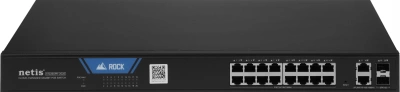 Коммутатор Netis ST220GPR-2G2S (L2) 18x1Гбит/с 2SFP 16PoE 225W настраиваемый