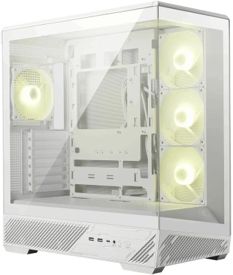 Корпус MSI MAG Pano 130R PZ белый без БП ATX 6x120mm 2x140mm 2xUSB3.0 audio AirDuct bott PSU