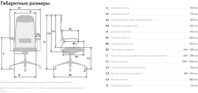 Кресло Метта ErgoLife Comfort черный сиденье черный сет./экокожа с подголов. крестов. сталь хром