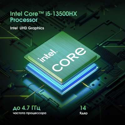 Моноблок Digma Pro Unity 27" Full HD i5 13500HX (2.5) 16Gb SSD512Gb UHDG 730 CR Windows 11 Pro GbitEth WiFi BT 90W клавиатура мышь Cam серый/черный 1920x1080